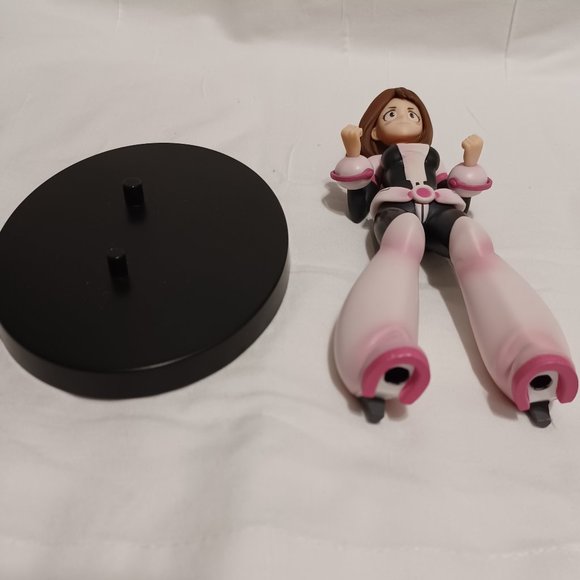 Ochaco Uraraka Uravity Action Statue ~7" w/Stand & Original Box My Hero Academia - Picture 9 of 10